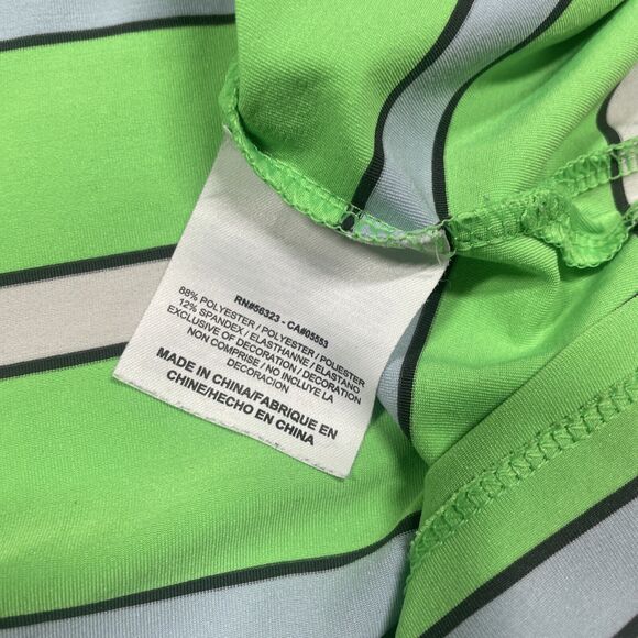 Nike Golf Polo Mens Medium Tour Performance Dri Fit Performance Stretch Striped - Picture 5 of 10